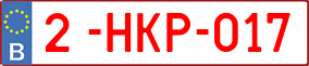 Truck License Plate